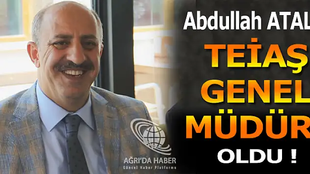 Abdullah Atalay Bugün İtibariyle Türkiye Elektrik İletim A.Ş (TEİAŞ) Genel Müdürü Oldu