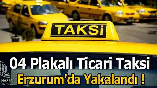 Ağrı Plakalı Ticari Taksi Kaçak Sigara Taşırken Erzurum'da Yakalandı