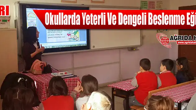 Ağrı Okullarda Yeterli Ve Dengeli Beslenme Eğitimi Yapıldı