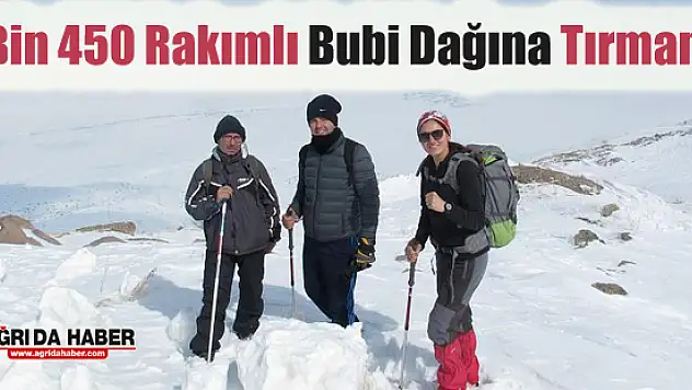 Ağrı Dağcılık İl Temsilciliği 2 Bin 450 Rakımlı Bubi Dağına Tırmandı