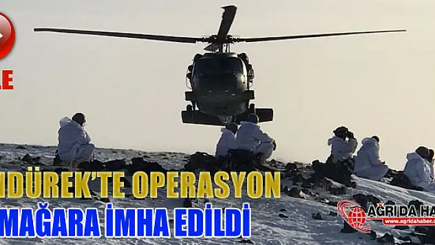 Tendürekte Terör Operasyonu 15 Mağara İmha Edildi