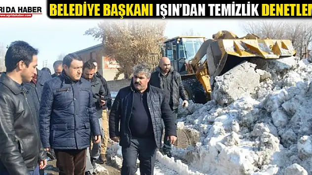 Belediye Başkanı Musa IŞIN Kar Temizleme Çalışmalarını Denetledi!