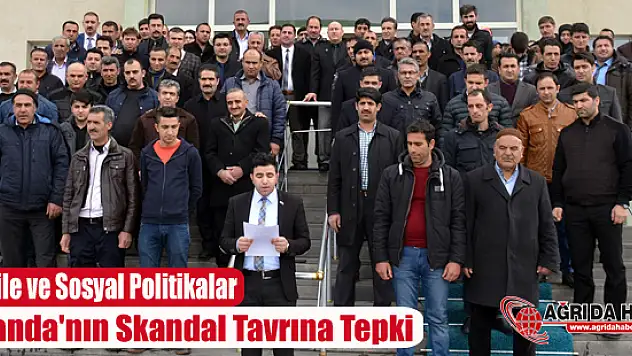 Ağrı Aile ve Sosyal Politikalar Hollanda'nın Skandal Tavrına Tepki