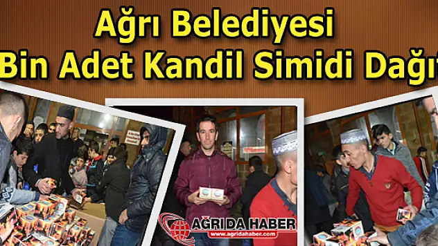 Ağrı Belediyesi 5 bin adet kandil simidi dağıttı