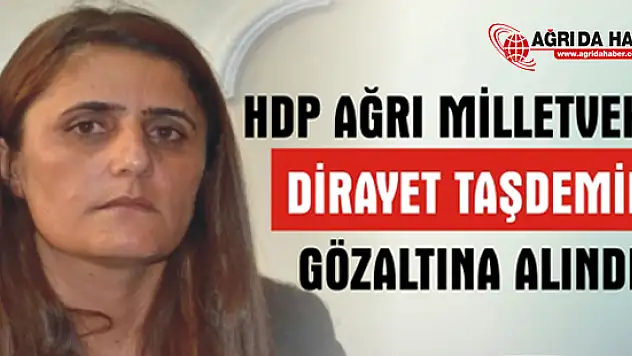 HDP Ağrı Milletvekili Dirayet Taşdemir Gözaltına Alındı