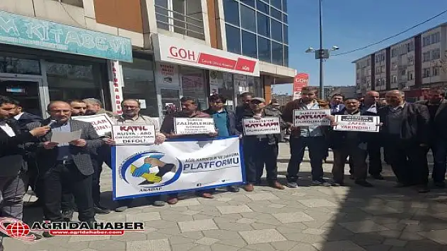Ağrı Kardeşlik Platformu Suriye'deki kimyasal silah saldırısını kınadı
