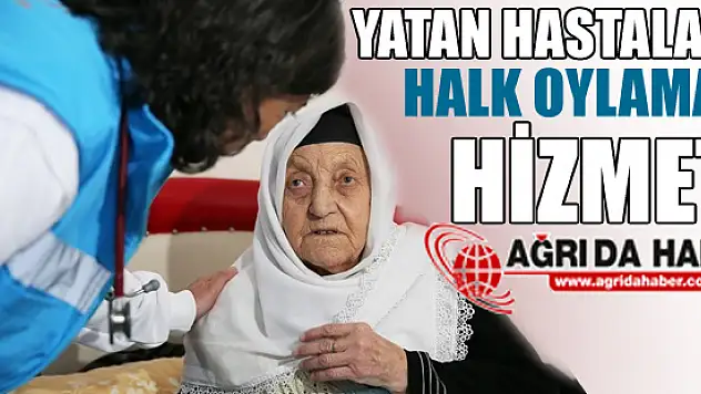 Yatan Hastalara 'Halk Oylaması' Hizmeti