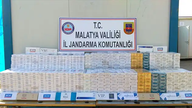 Malatya'nın Kale İlçesinde 8 Bin 600 Paket Kaçak Sigara Ele Geçirildi