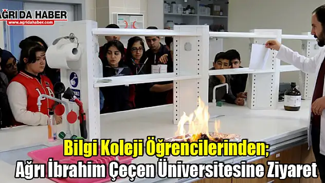 Bilgi Koleji Öğrencilerinden Ağrı İbrahim Çeçen Üniversitesine Ziyaret