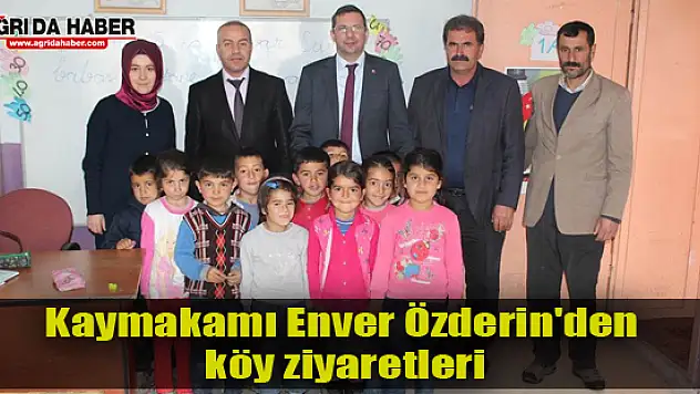 Taşlıçay Kaymakamı Enver Özderin'den köy ziyaretleri