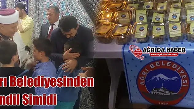 Beraat Kandilinde Ağrı Belediyesi Kandil Simidi dağıttı