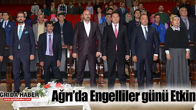 Ağrı Aile ve Sosyal Politikalar Müdürlüğü Engellier Haftası Etkinliği