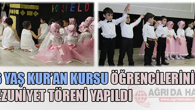 4-6 Yaş Kur'an Kursu Öğrencilerinin Mezuniyetleri Gerçekleştirildi!