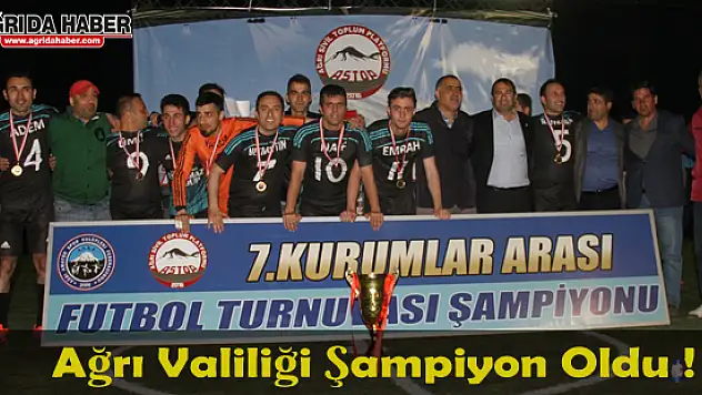 Ağrı ASKF 7. Kurumlar Arası Futbol Turnuvası