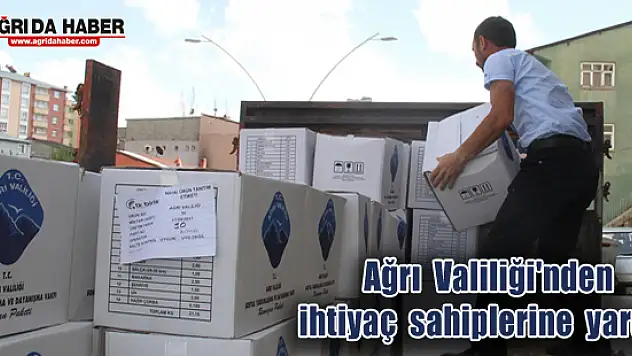 Ağrı Valiliği'nden ihtiyaç sahiplerine Ramazan yardım
