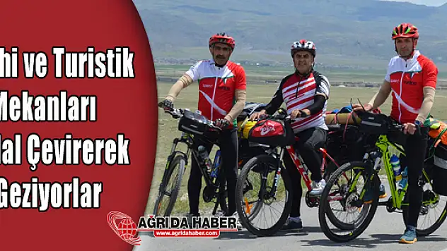 Azeri Asıllı 3 Turist Tarihi yerleri Bisikletle geziyor