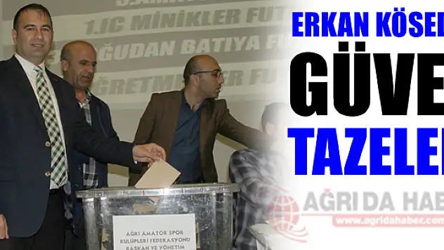 Erkan Kösedağ Yeniden ASKF Başkanı Seçildi!