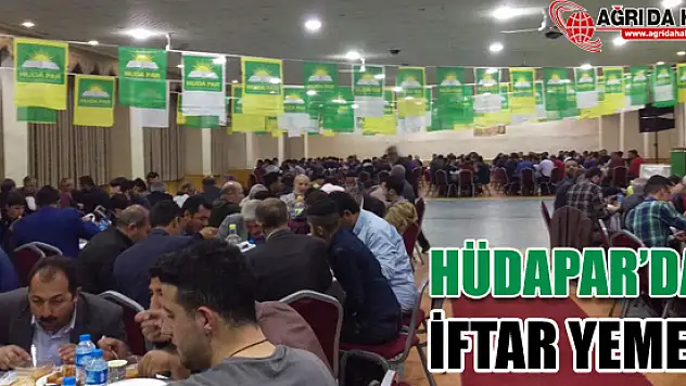 Hüdapar Ağrı il başkanlığı İftar programı düzenledi