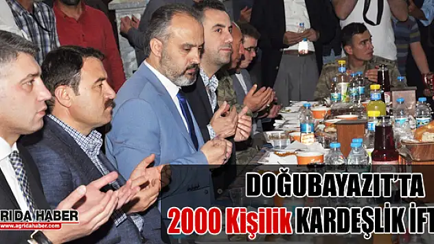 Doğubayazıt ve İnegöl Belediyesinden 2000 Kişilik 'kardeşlik' iftarı