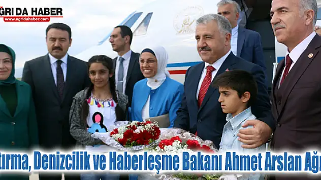 Ulaştırma, Denizcilik ve Haberleşme Bakanı Ahmet Arslan Ağrı'da