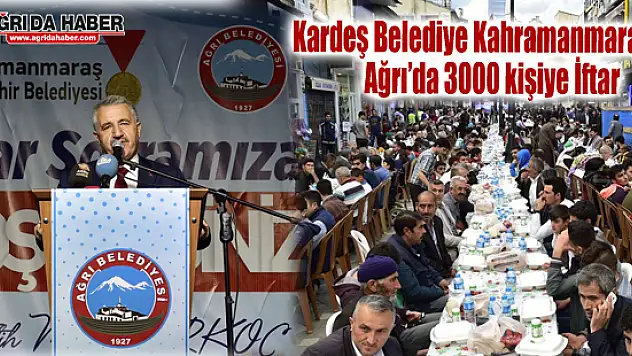 Ulaştırma Bakan Ahmet Arslan Ağrı'da 3000 Kişiyle İftar Açtı