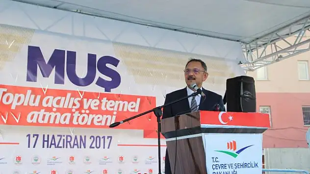 Çevre Ve Şehircilik Bakanı Özhaseki Muş'ta: