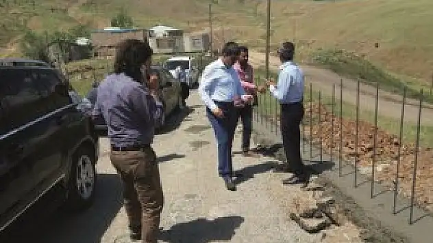 Başkan Asya Yol Çalışmalarını Denetledi