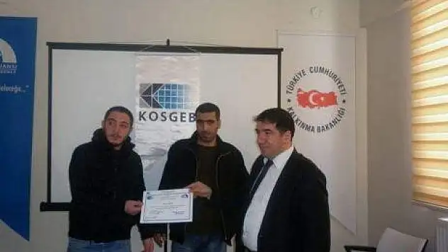 Tunceli'de Kosgeb Sertifika Programı