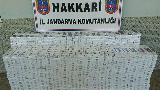 Hakkari'de Kaçak Sigara Operasyonu
