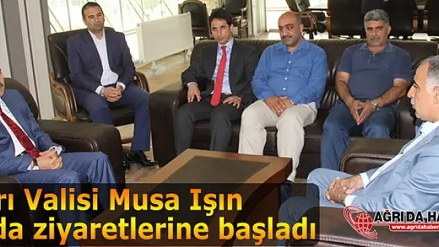 Ağrı Valisi Musa Işın veda ziyaretlerine başladı