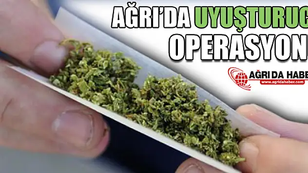 Ağrı'da Uyuşturucu Operasyonu