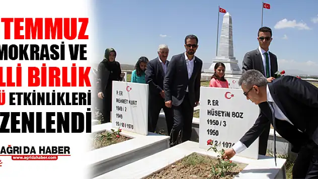 15 Temmuz Demokrasi ve Milli Birlik Günü Etkinlikleri Kapsamında Şehit Mezarları Ziyaret Edildi
