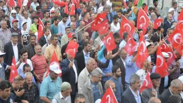 Eleşkirtte'de 15 Temmuz Darbesi Protesto Edildi