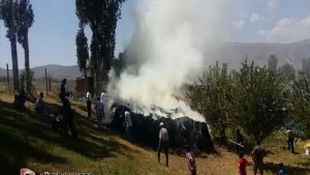 Kars Kağızman'da Yangın