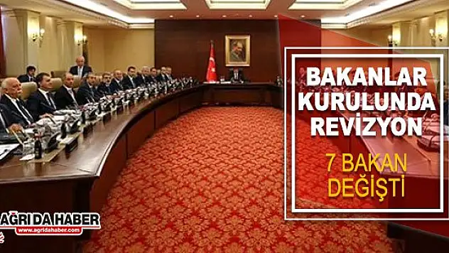 Bakanlar Kurulu Revizyonu: 7 Bakan Değişti