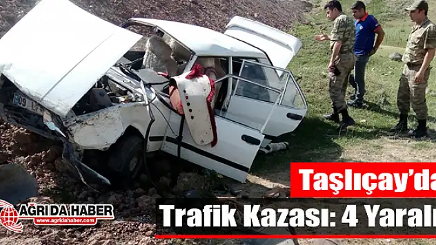 Ağrı'da Trafik Kazası: 4 Yaralı