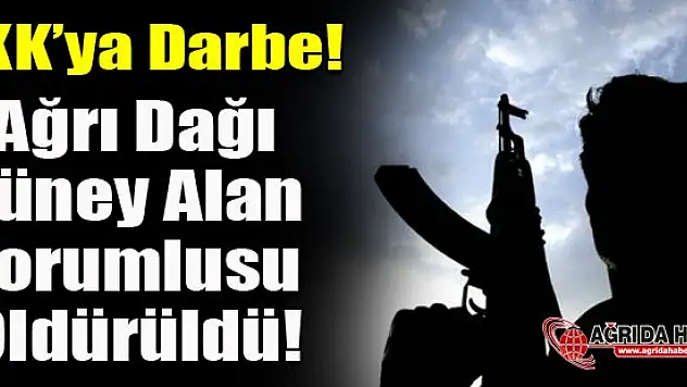 Pkk'nın 'Ağrı Dağı Güney Alan Sorumlusu' Öldürüldü