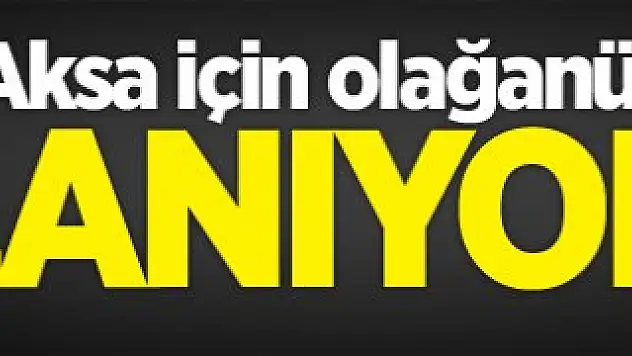 Mescid-i Aksa için olağanüstü karar! Toplanıyorlar