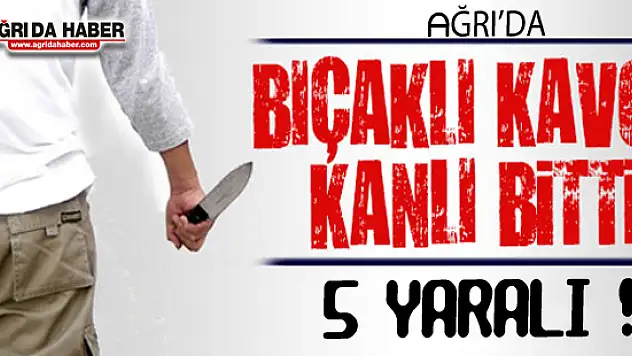 Ağrı'da Dehşet saçan Bıçaklı ve Sopalı Kavga: 5 Yaralı
