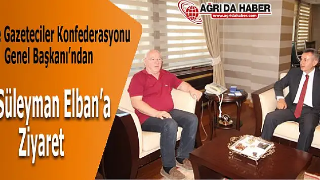 Tgk Genel Başkanı'ndan Vali Elban'a Ziyaret