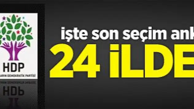 İşte son seçim anketinden çıkan sonuç!