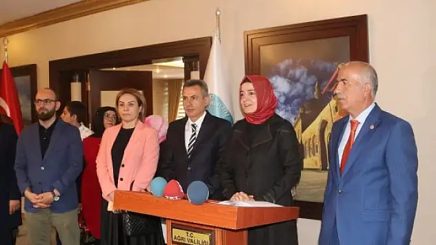 Aile ve Sosyal Politikalar Bakanı Fatma Betül Sayan Kaya Ağrı'da geldi