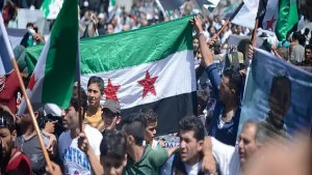 Suriye'de Terör Örgütü Pkk/pyd Karşıtı Gösteriler Yapıldı
