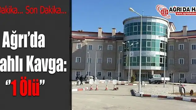 Ağrı'da Silahlı Kavga: 1 Ölü