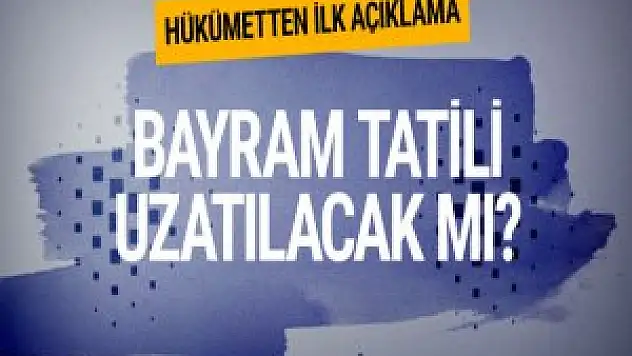 Bakandan Kurban Bayramı tatili için açıklama!