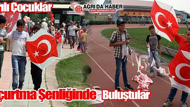 Ağrılı Çocuklara 3 Kurum Destekli Uçurtma Şenliği