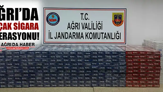 Ağrı'da Kaçak Sigara Operasyonu