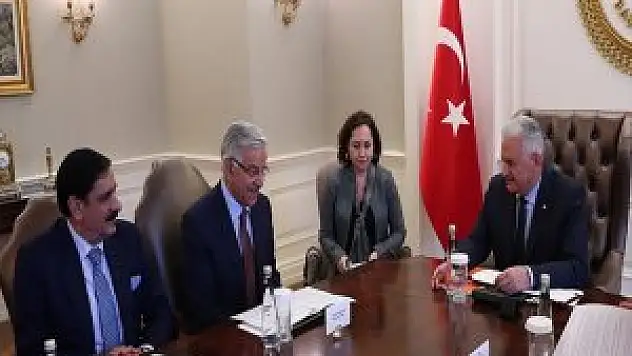 Başbakan Yıldırım'ın Pakistan Dışişleri Bakanı Asıf'ı Kabulü