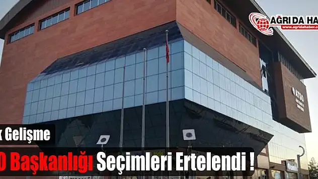 ATSO Başkanlığı Seçimleri Ertelendi!