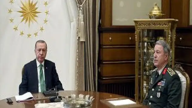Cumhurbaşkanı Erdoğan, Orgeneral Akar'ı Kabul Etti